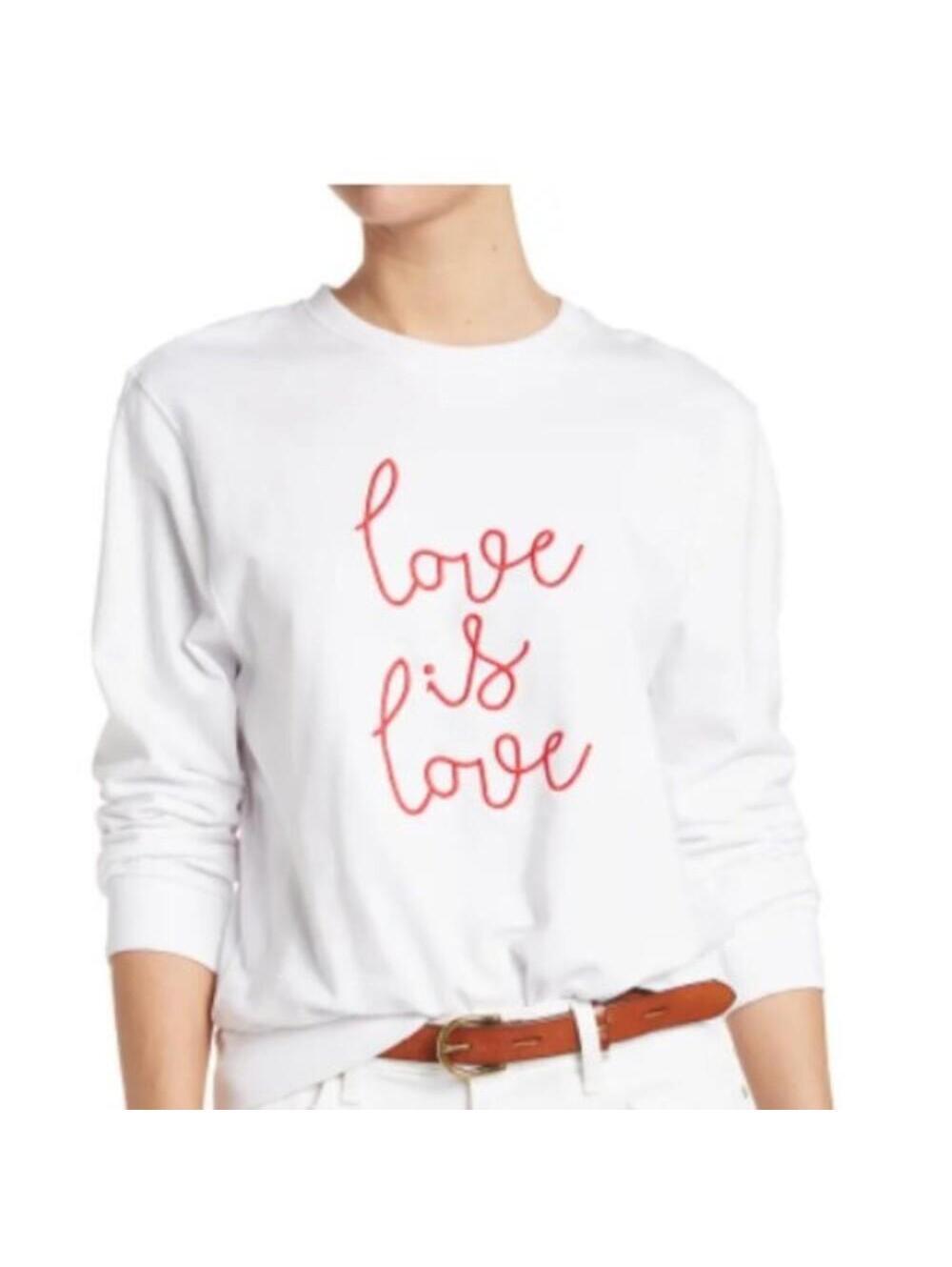 NWT Love Is Love Pullover Sweatshirt FRENCH CONNECTION M TOP